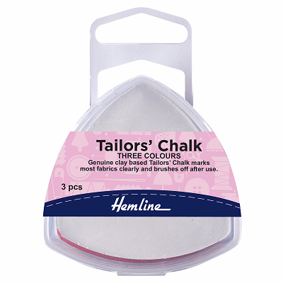 H250 Tailors Chalk: Assorted Colours: Triangle: Pack of 3